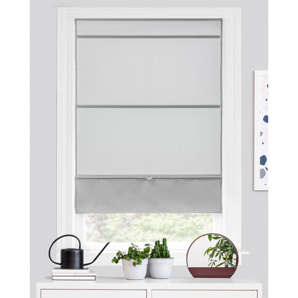 Picture of Latitude Run® Cordless Magnetic Roman Shade & Reviews | Wayfair